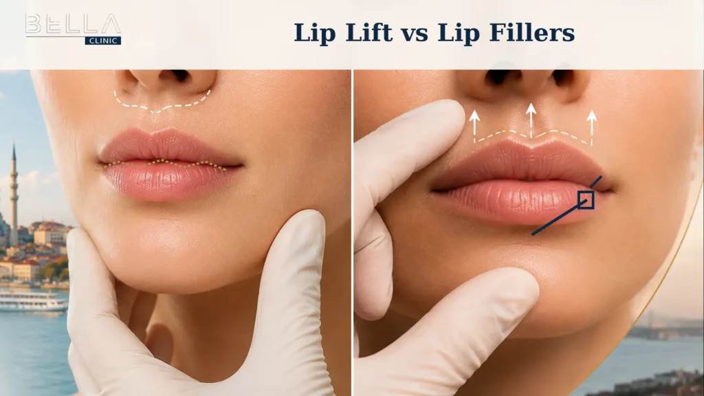 Comparison of surgical lip lift and lip filler treatments for improving upper lip appearance