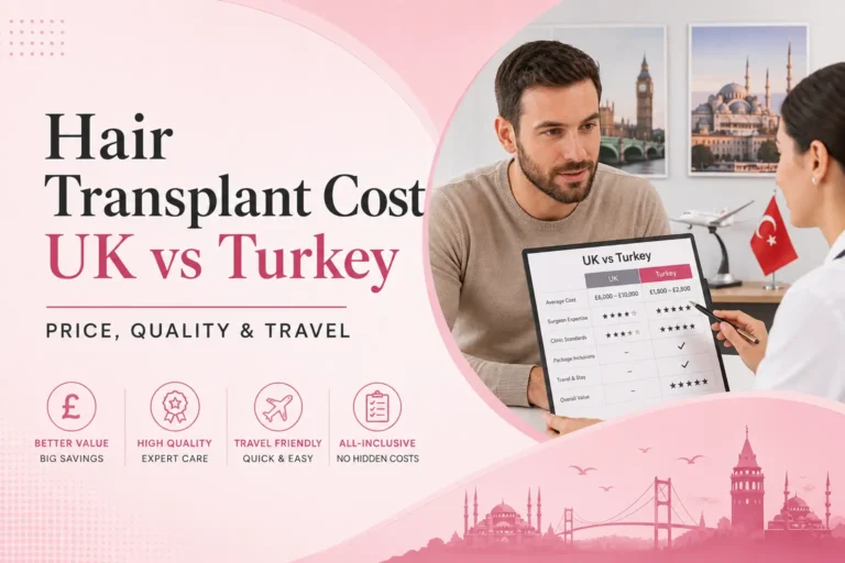 Hair Transplant Cost UK vs Turkey: Prices, Packages & Total Cost
