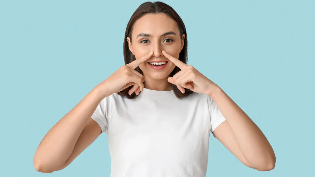 Diverse adult profiles illustrating natural variations in nasal bridges, tips, nostril width, skin thickness and facial proportions.