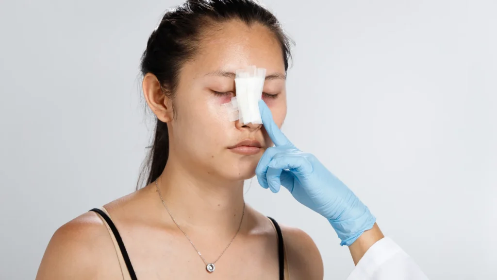 Neutral comparison of rhinoplasty safety standards in UK and Turkish surgical facilities including qualified teams and postoperative care.